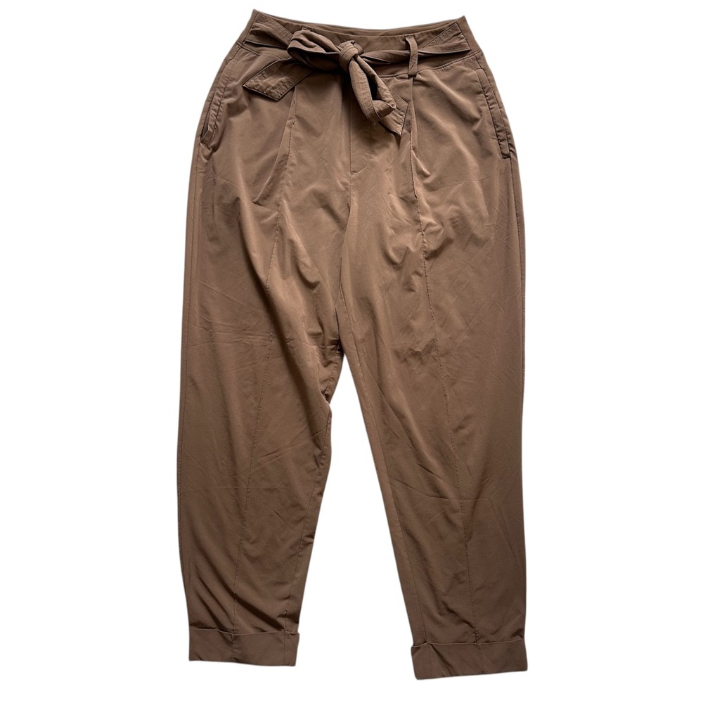 Athleta Paperbag Pull On Pants Brown Size 12‎